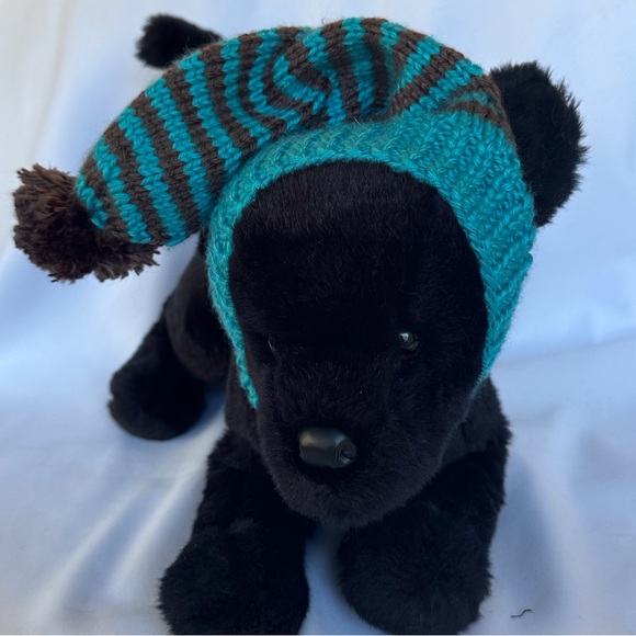 Made in USA. Hand knitted Dog hat. Size S. - Picture 2 of 4